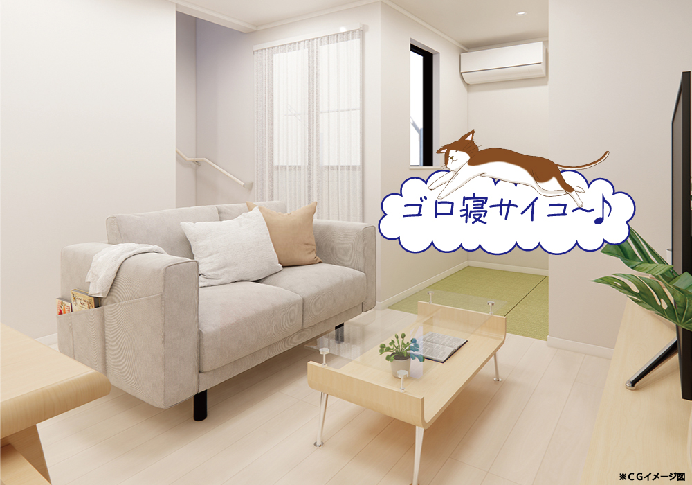 （注釈）LDと畳コーナーとのつながり（猫）：豊田本町A棟.jpg